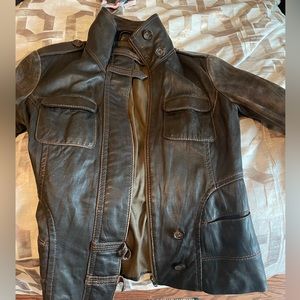 Leather jacket womens
